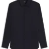 Bügelleichtes Slim-Fit-Hemd aus Baumwollpopeline Bügelleichtes Slim-Fit-Hemd aus Baumwollpopeline