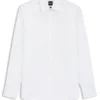 Bügelleichtes Slim-Fit-Hemd aus Baumwollpopeline Bügelleichtes Slim-Fit-Hemd aus Baumwollpopeline