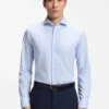 Bügelleichtes Slim-Fit-Hemd aus Baumwolltwill