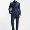 Bügelleichtes Slim-Fit-Hemd aus Stretch-Baumwollpopeline