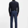 Bügelleichtes Slim-Fit-Hemd aus Stretch-Baumwollpopeline