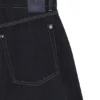 Blaue Ballon-Jeans aus blauem, festem Denim