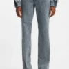 Blaue Bootcut-Jeans aus Stretch-Denim