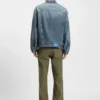 Blaue Jacke in lockerer Passform aus festem Denim