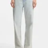 Blaue Jeans im Boyfriend-Schnitt aus festem Denim
