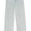 Blaue Jeans im Boyfriend-Schnitt aus festem Denim