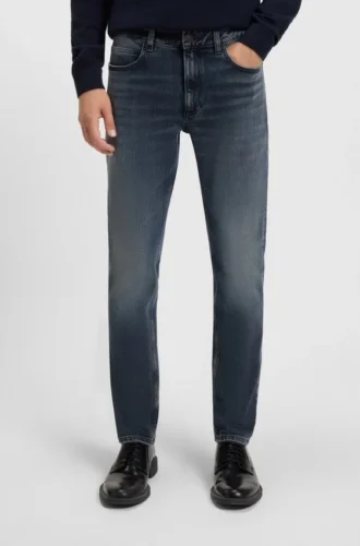Blaue Jeans in Extra-Slim-Fit aus Stretch-Denim