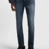 Blaue Jeans in Extra-Slim-Fit aus Stretch-Denim