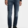 Blaue Jeans in Extra-Slim-Fit aus Stretch-Denim