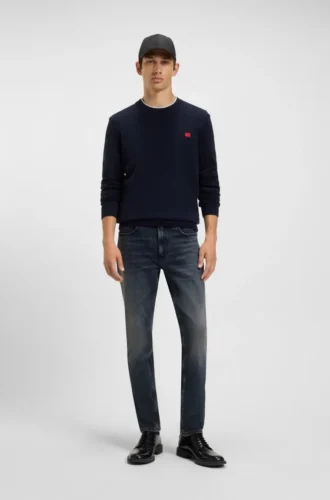 Blaue Jeans in Extra-Slim-Fit aus Stretch-Denim