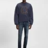 Blaue Jeans in Extra-Slim-Fit aus Stretch-Denim