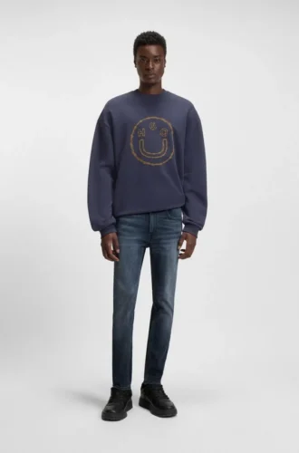 Blaue Jeans in Extra-Slim-Fit aus Stretch-Denim