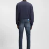 Blaue Jeans in Extra-Slim-Fit aus Stretch-Denim