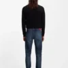 Blaue Jeans in Extra-Slim-Fit aus Stretch-Denim