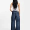 Blaue Jeans in Relaxed-Fit aus festem Denim