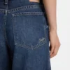 Blaue Jeans in Relaxed-Fit aus festem Denim