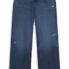 Blaue Jeans in Relaxed-Fit aus festem Denim