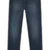 Blaue Jeans mit konischer Passform aus komfortablem Stretch-Denim
