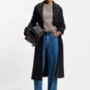 Blaue Jeans mit weitem Bein aus festem Denim
