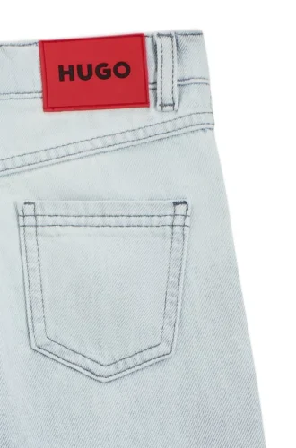 Blaue Kinder-Jeans in lockerer Passform mit Farbverlauf