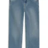 Blaue Kinder-Jeans in Regular-Fit aus Stretch-Denim