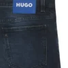 Blaue-schwarze Slim-Fit-Jeans aus Stretch-Denim