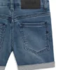 Blaue Shorts für Kinder aus Stretch-Denim