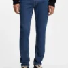 Blaue Skinny-Fit-Jeans aus Stretch-Denim