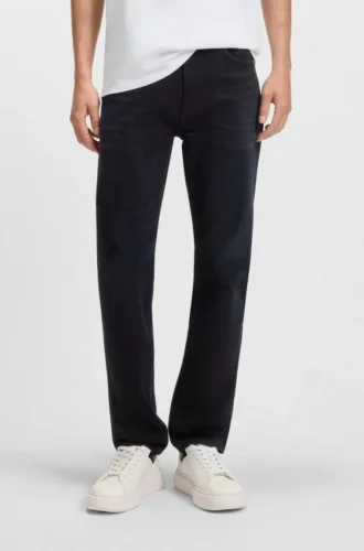 Blaue Slim-Fit-Jeans aus komfortablem Stretch-Denim