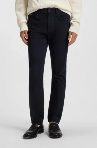 Blaue Slim-Fit-Jeans aus komfortablem Stretch-Denim