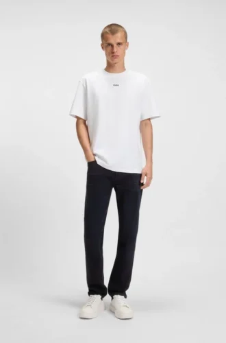 Blaue Slim-Fit-Jeans aus komfortablem Stretch-Denim