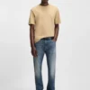 Blaue Slim-Fit-Jeans aus komfortablem Stretch-Denim