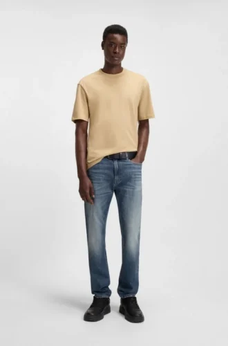 Blaue Slim-Fit-Jeans aus komfortablem Stretch-Denim