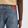 Blaue Slim-Fit-Jeans aus komfortablem Stretch-Denim