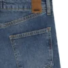 Blaue Slim-Fit-Jeans aus marmoriertem Comfort-Stretch-Denim