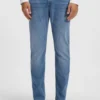 Blaue Slim-Fit-Jeans aus Performance-Denim