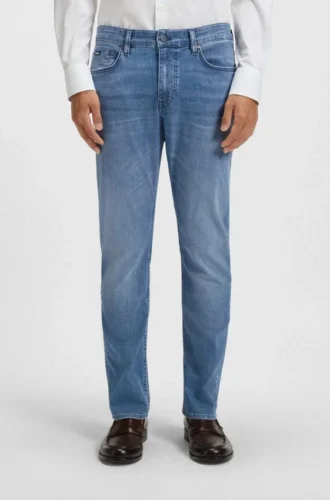 Blaue Slim-Fit-Jeans aus Performance-Denim