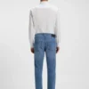 Blaue Slim-Fit-Jeans aus Performance-Denim
