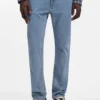 Blaue Slim-Fit-Jeans aus Stretch-Denim