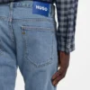 Blaue Slim-Fit-Jeans aus Stretch-Denim