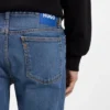 Blaue Slim-Fit-Jeans aus Stretch-Denim