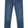 Blaue Slim-Fit-Jeans aus Stretch-Denim