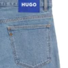 Blaue Slim-Fit-Jeans aus Stretch-Denim