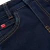 Blaue Slim-Fit-Jeans für Kinder aus gestricktem Denim
