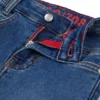 Blaue Slim-Fit-Jeans für Kinder aus gestricktem Denim