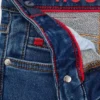 Blaue Slim-Fit-Jeans für Kinder aus gestricktem Denim