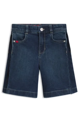 Blaue Stretch-Jeans-Shorts für Kinder