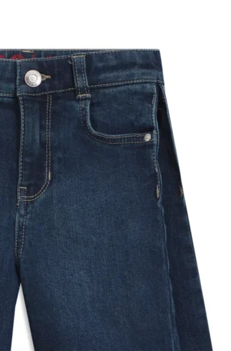 Blaue Stretch-Jeans-Shorts für Kinder