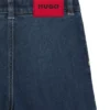 Blaue Stretch-Jeans-Shorts für Kinder