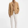 Blazer aus Wildleder mit AMF-Naht